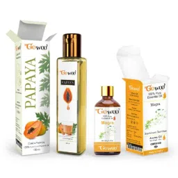 GoWoo 2 Pcs 10ml Natural Therapeutic Grade Mogra Aroma Oil &a; 100ml Papaya Seed Carrier Oil Set, GWOC936-P34+P181-picture-5