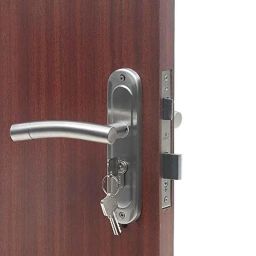 Homexpert MG1101 Stainless Steel Satin Finish Round Plate Heavy Duty Mortise Door Lock Set-image-84