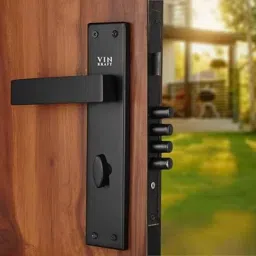 VIN KRAFT 10 inch 60mm Stainless Steel Black Oxide Mortise Door Lock Handle Set with 3 Keys, ML103-10CY-OSK-BLACK-image-60