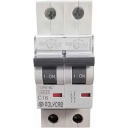 Polycab Polyshield 16A C Curve Double Pole MCB, GMM202P003 image 2