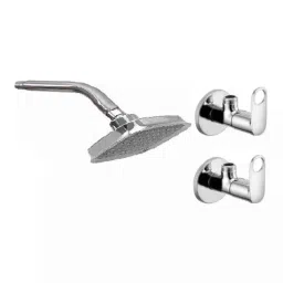 Fastgear 3 Pcs Prime Stainless Steel Silver Chrome Finish Faucet Set with Shower, FG2285-image-56