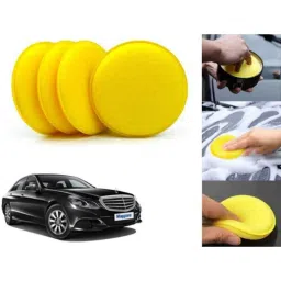 Auto Pearl Polyurethane Beige Washing &a; Waxing Polish Foam Sponge for E200 (Pack of 4)-picture-7