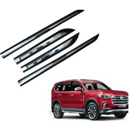 SureStrive 4 Pcs Black &a; Silver Side Door Car Beading Set for MG Gloster All Model-24