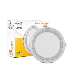 Wipro Garnet 6W 4000K Polycarbonate Neutral White Round LED Wave Panel Light, D710640 (Pack of 2)-15