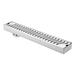 Ruhe 32x3 inch Stainless Steel 304 Matt Finish Wave Shower Drain Channel with Cockroach Trap, 16-0101-04-picture-42