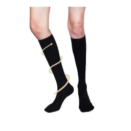 Sorgen Microfiber Black Everyday Compression Socks, SESS0213, Size: L-picture-5