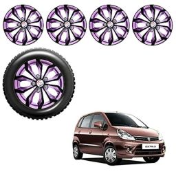 Auto Pearl 4 Pcs 13 inch Black ABS Press Type Hubcap Wheel Cover Set with Retention Ring for Maruti Suzuki ZenEstiloT2-image-102