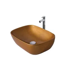 Osam 410x335x150mm Ceramic Metallic Gold Glossy Bathroom Wash Basin-picture-10