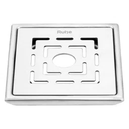 Ruhe Sapphire 5x5 inch Stainless Steel 304 Matt Finish Square Floor Drain with Hole, 16-0506-11-picture-31