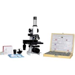ESAW 100-1500x Plastic Student Microscope with 100 Prepared Slides, MM-100S-6