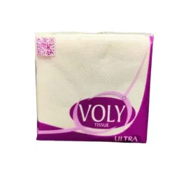 Voly Ultra 80 Pcs 27x26cm 1 Ply Tissue Paper Napkin Packet, VULW-9 (Pack of 9)-1