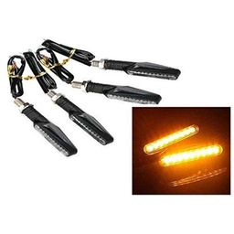 AOW Motorcycle Amber LED Turn Signal Indicators Light Lamp Regal Raptor 4Pcs for KTM Duke 390-24
