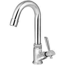 IRIS Croma Brass Chrome Finish Swan Neck Pillar Tap-picture-17