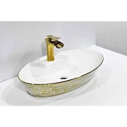 InArt 24x15x5 inch Ceramic Gold Countertop Wash Basin, INA-246-picture-26