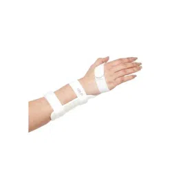 Salo Orthotics Polypropylene White Right Full Cock Up Hand Splint, 206, Size: Medium-picture-31