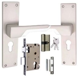 ATOM 230mm Zinc Silver Satin Finish Mortise Door Lock Set, MH-O55-CY-SS-BSK-image-33