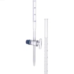 ABGIL 2ml Borosilicate Glass Burette with Straight Bore Glass Stopcock, ABG949-44