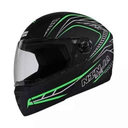 Studds Ninja Elite Super D5 Decor ISI Plastic Matt Black Full Face Helmet, Size: 580 mm-picture-47