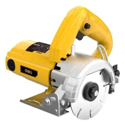 Deli DL-YS110-E1 1250W 13500rpm Yellow Electric Marble Cutter with Adjustable Bevel-image-6