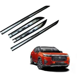 SureStrive 4 Pcs Black &a; Silver Side Door Car Beading Set for Honda Elevate Onwards-image-55