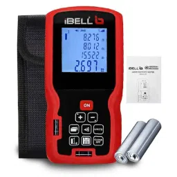 iBELL IBL DM40-02 40m 1.5V Laser Distance Meter with Backlit LCD, Pythagorean Mode, Area &a; Volume-picture-28