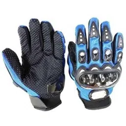 Probiker Motoway Full Racing Biking Driving Motorcycle Gloves (Blue, Large)-13