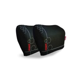 Elegant Zig 30x25x10cm Memory Foam Black Neck Rest D Car Support Pillow (Pack of 2)-38