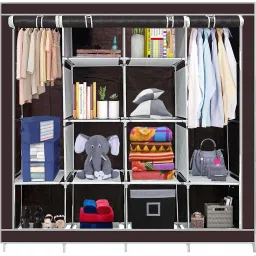 12 Shelves 88170 Portable PP Collapsible Wardrobe-image-29