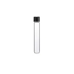 Rasayan 20ml Flat Bottom Culture Tube with Screw Cap &a; Rubber Liner, 33804-19