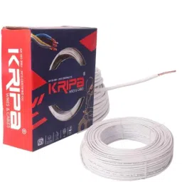 Kripa 1.0 Sqmm Single Core White FR PVC Insulated House Wire, Elson15152, Length: 91 m-image-36