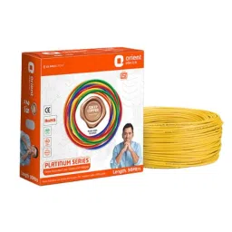 Orient Platinum 4 Sqmm Yellow Single Core PVC Insulated Copper Conductor Unsheathed FR-LSH Cable, 711FLC5Y0400P, Length: 90 m-picture-44