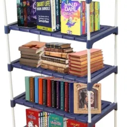 5-Tier With Wheel Multi- Kitchen Storage Rack, Book Stand, Floating Wall Shelves Iron Wall Shelf-11