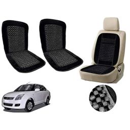 Auto Pearl PU, Velvet &a; Wooden Beads Black Rectangular Seat Cushion for Maruti Suzuki Swift Dezire Type-1 (Pack of 2 )-image-29
