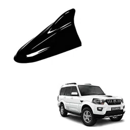 Auto Pearl ABS Black Universal Replacement Shark Fin Car Roof Antenna For Mahindra Scorpio-image-66