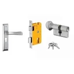 Dorset HL Series Noha 70mm Stainless Steel Patina Finish Door Handle Lock Set with Knob &a; Key (Pack of 2)-picture-10
