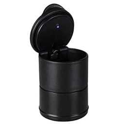 Viva City Black Plastic Portable LED Ashtray Holder with Organiser-10