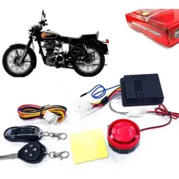 Auto Pearl 12V Black Two-Way Anti Theft Motorcycle Alarm Kit with 2 Pcs Remote for Bullet 350 Twinspark-picture-3
