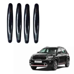 Spreadx Plastic Car Compact Black Colour Elegant Door Guard Protection Universal Type for Kia Sonet Set Of 4 Pcs, SPR-L6AQ7U-picture-1