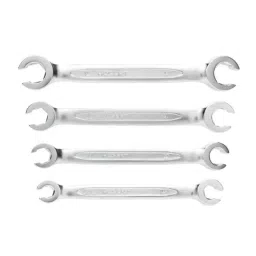 Hogert Technik HT1W730 8x10/ 11x12/ 13x14/ 15x17mm Alloy Steel Silver &a; Blue Chrome Spanner Set-picture-40