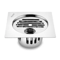 Ruhe 6x6 inch Stainless Steel 304 Glossy Finish Square Flat Cut Floor Drain with Hole &a; Cockroach Trap, 16-0307-16-picture-25