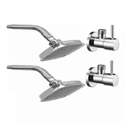 Fastgear 4 Pcs Turbo Stainless Steel Silver Chrome Finish Faucet Set with Shower, FG982-image-57