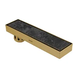 Ruhe 12x3 inch Stainless Steel 304 Yellow Gold PVD Coated Tile Insert Shower Drain Channel, 16-0219-01-picture-44