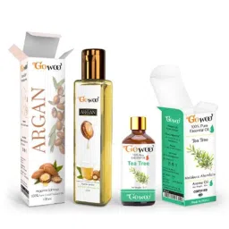 GoWoo 2 Pcs 10ml Natural Tea Tree Aroma Oil &a; 100ml Argan Carrier Oil Set, GWOC1240-P45+P188-picture-47