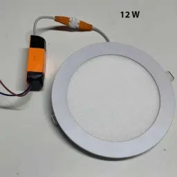 LumoGen 12W Round Cool White Slim LED Panel Light image 4