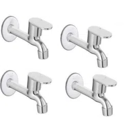 IRIS Opal Stainless Steel Chrome Finish Long Body Bib Cock with Wall Flange (Pack of 4)-29