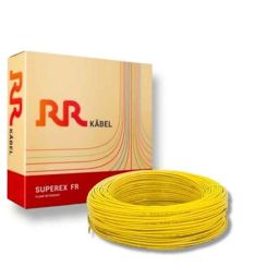 RR Kabel 2.5 Sqmm Single Core PVC Copper Yellow RR-Unilay FR Flexible Cable, 10301034005, Length: 90 m-image-65