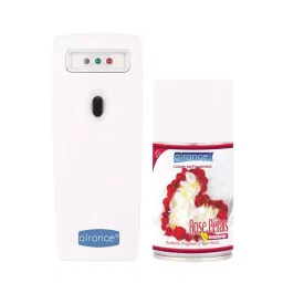 Airance Automatic Air Freshener Dispenser with 250ml Rose Petals Refill Bottle, Air-CMB-DISP-LED-A3-RP-02-10