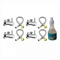Fastgear Turbo Stainless Steel Silver Chrome Finish Bathroom Faucet Set, FG2320-image-55