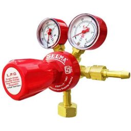 Seema 1mᶾ/h Forged Brass Single Stage Double Gauge LPG Pressure Regulator, S.S.DG.LPG-7 (ISI Certified)-13