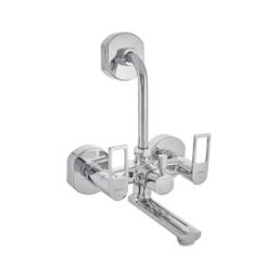 Cera Winslet Quarter Turn Three Lever Wall Mixer with Bend Pipe, F1099402-41